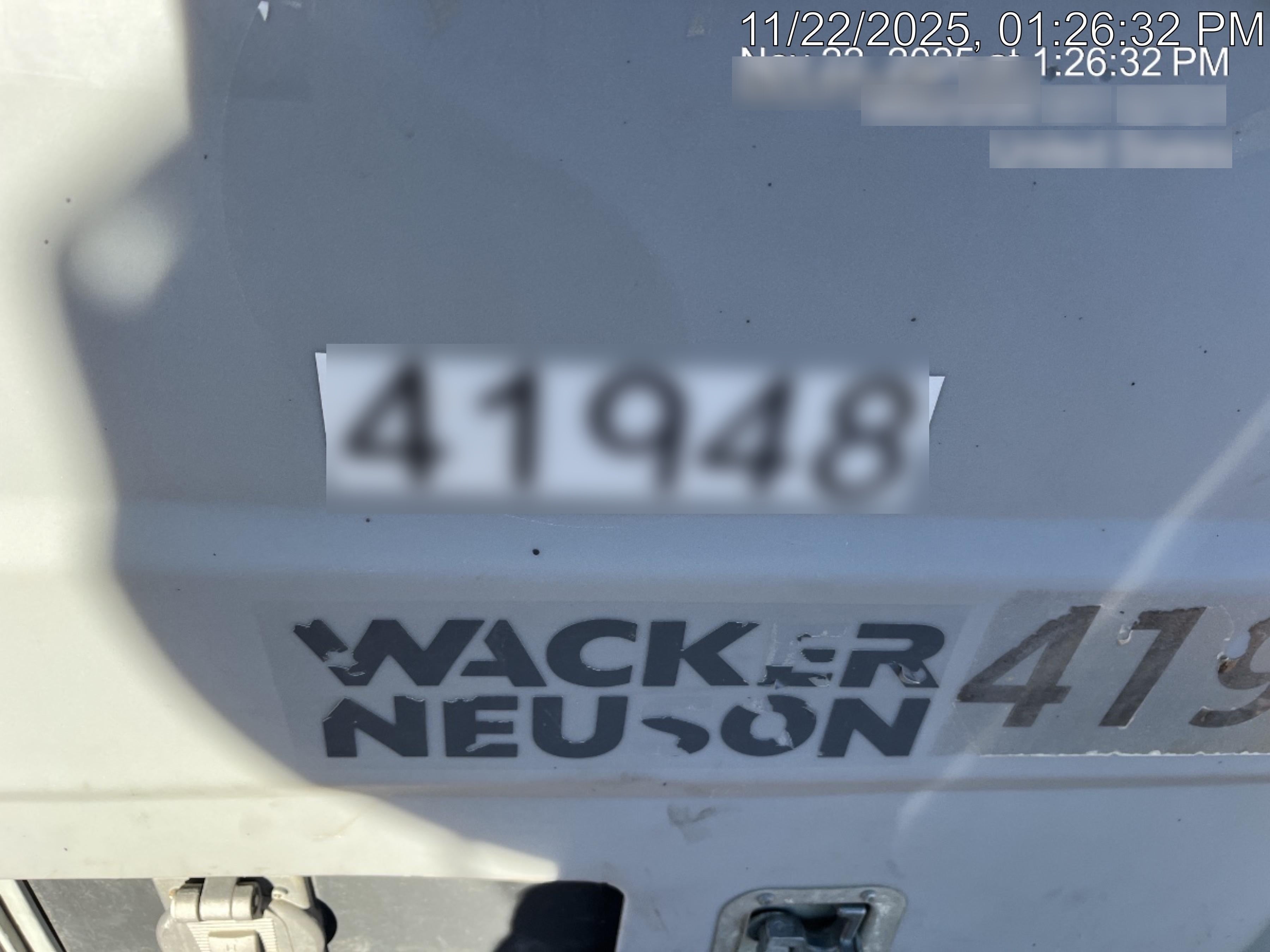 Wacker Neuson LTV6K-MH Power mast, 1100W MH, Fuel Sensors, Wiring Harness