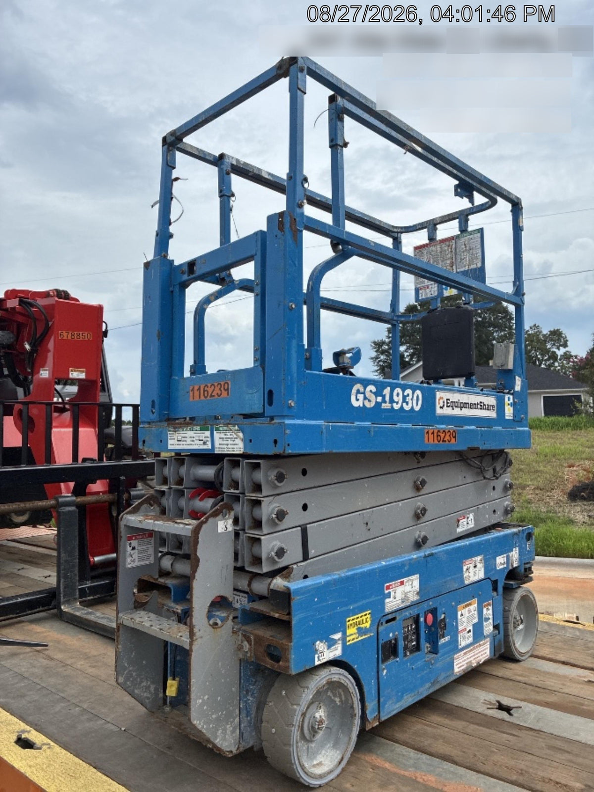 2020 Genie GS-1930 Solid Non Marking Tires, Beacon, Folding rails with half height swing gate