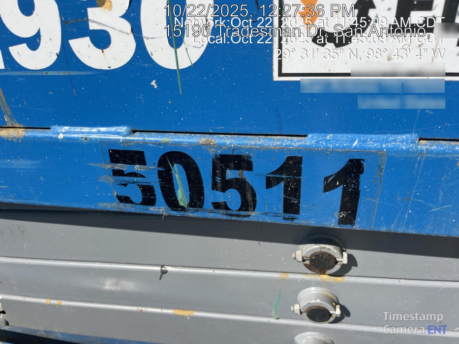 2019 Genie GS-1930 Fixed Rails with Chain Entry