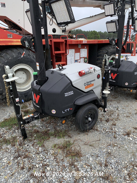 2024 Wacker Neuson LTT4 Diesel, Kohler KDW702, Deep Sea Controller, Auto Start, LED 320W, Bypass Outlet, T3