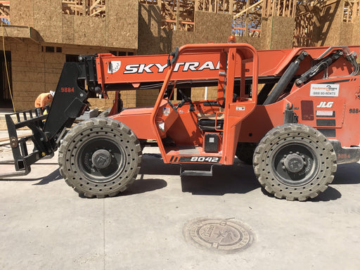 2018 Skytrak 8042 JLG Skytrak 8042, Solid Tires (shipping-Boss), Open ROPS, Beacon and Work Light Package