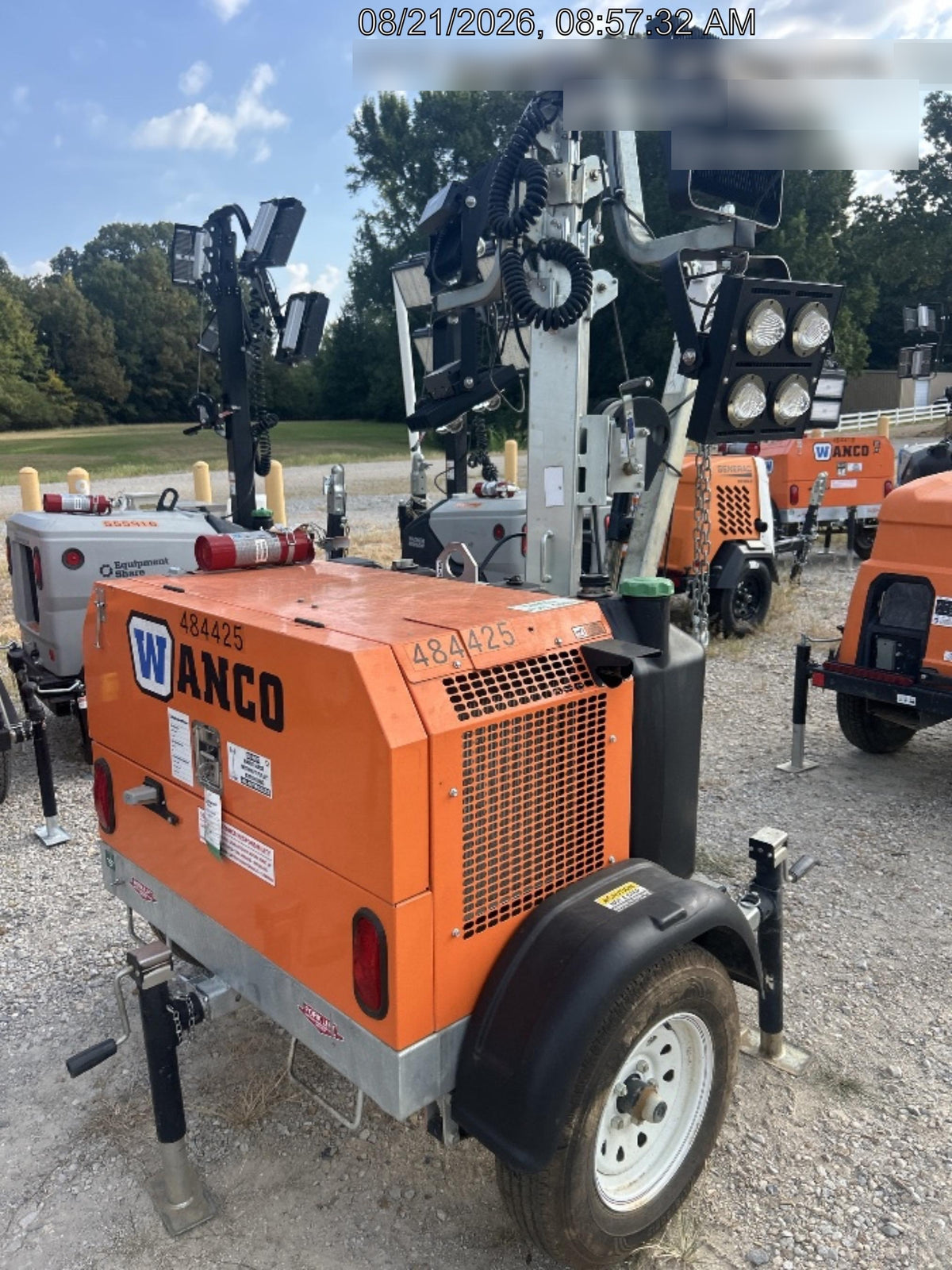 2024 Wanco WLTT-4MM4K Diesel, Mitsubishi L2E, 9.0HP @1800 rpm, Deep Sea Controller, Shore Power Plug, Auto Start, (4) 350W LED Floodlights, 4kW Generator, 60 Gal Fuel Tank, 2" Ball, T3