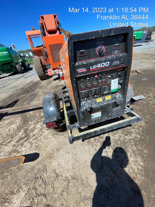 2022 Lincoln Electric LE400 Kubota V1505, Trlr, Cable Rack, Light Kit, ES Decals, T3