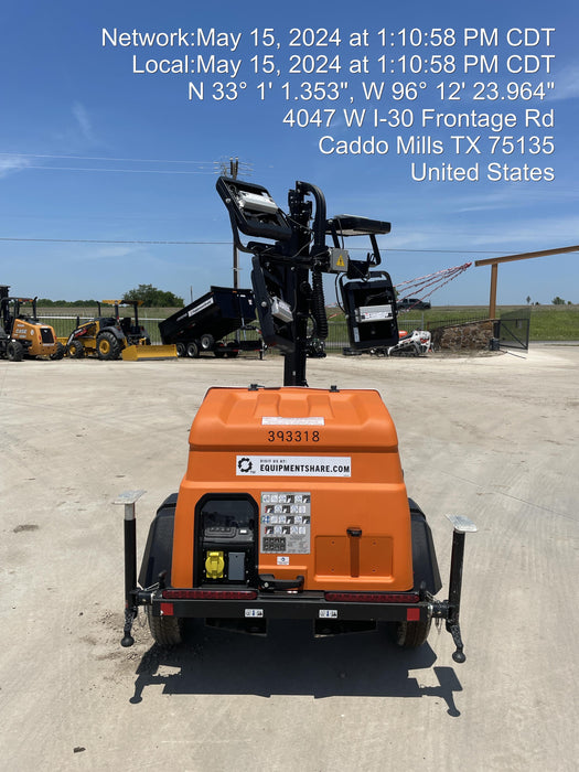 2024 Generac MLT2 Diesel, Flex Switch 120V Input, Powerzone Controller, 
(4) 320W LED Lights, 4kW Generator, 39.9 Gal Fuel Tank, 2" Ball, T3