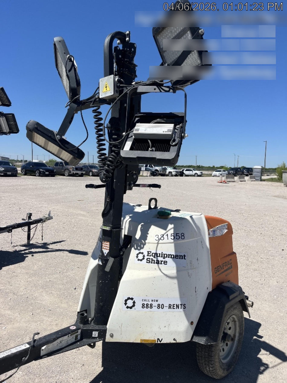 2023 Generac MLT2 Diesel, Flex Switch 120V Input, Powerzone Controller, (4) 320W LED Lights, 4kW Generator, 39.9 Gal Fuel Tank, 2" Ball, T3