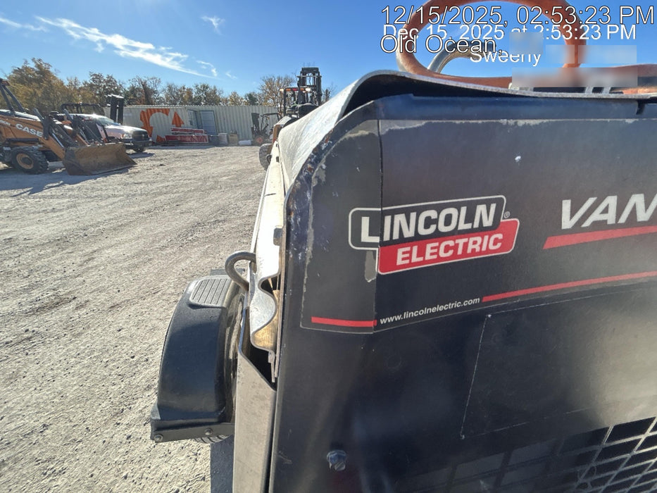 2019 Lincoln Electric Vantage 322 Ready-Pak 3, Two Wheel Trailer, Fender and Light Kit, Cable Rack