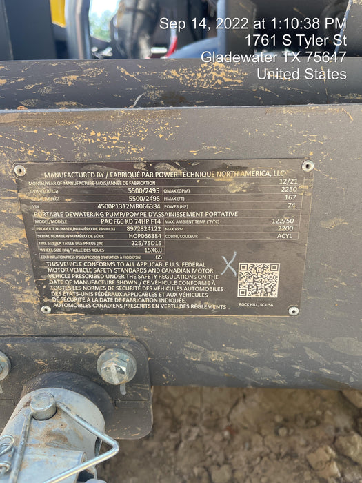 2022 ATLAS COPCO PAC F66 KD