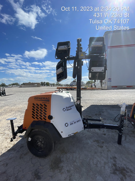 2023 Generac MLT2 Diesel, Flex Switch 120V Input, Powerzone Controller, (4) 320W LED Lights, 4kW Generator, 39.9 Gal Fuel Tank, 2" Ball, T3