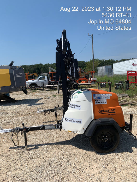 2023 Generac MLT2 Diesel, Flex Switch 120V Input, Powerzone Controller, (4) 320W LED Lights, 4kW Generator, 39.9 Gal Fuel Tank, 2" Ball, T3
