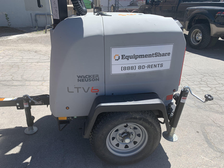 2018 Wacker Neuson LTV6L-MH Wacker Neuson LTV6L Mobile Light Tower w/Fuel Level Sensor Installed