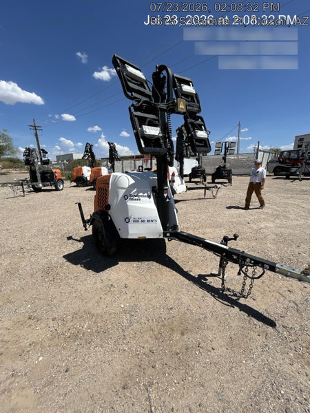 2025 Generac MLTS-4 Diesel, Mitsubishi L2E, 7.1 hp @1800 rpm, Flex Switch 120V Input, Powerzone Controller, (4) 320W LED Lights, 4kW Generator, 39.9 Gal Fuel Tank, 2" Ball, ES Decals