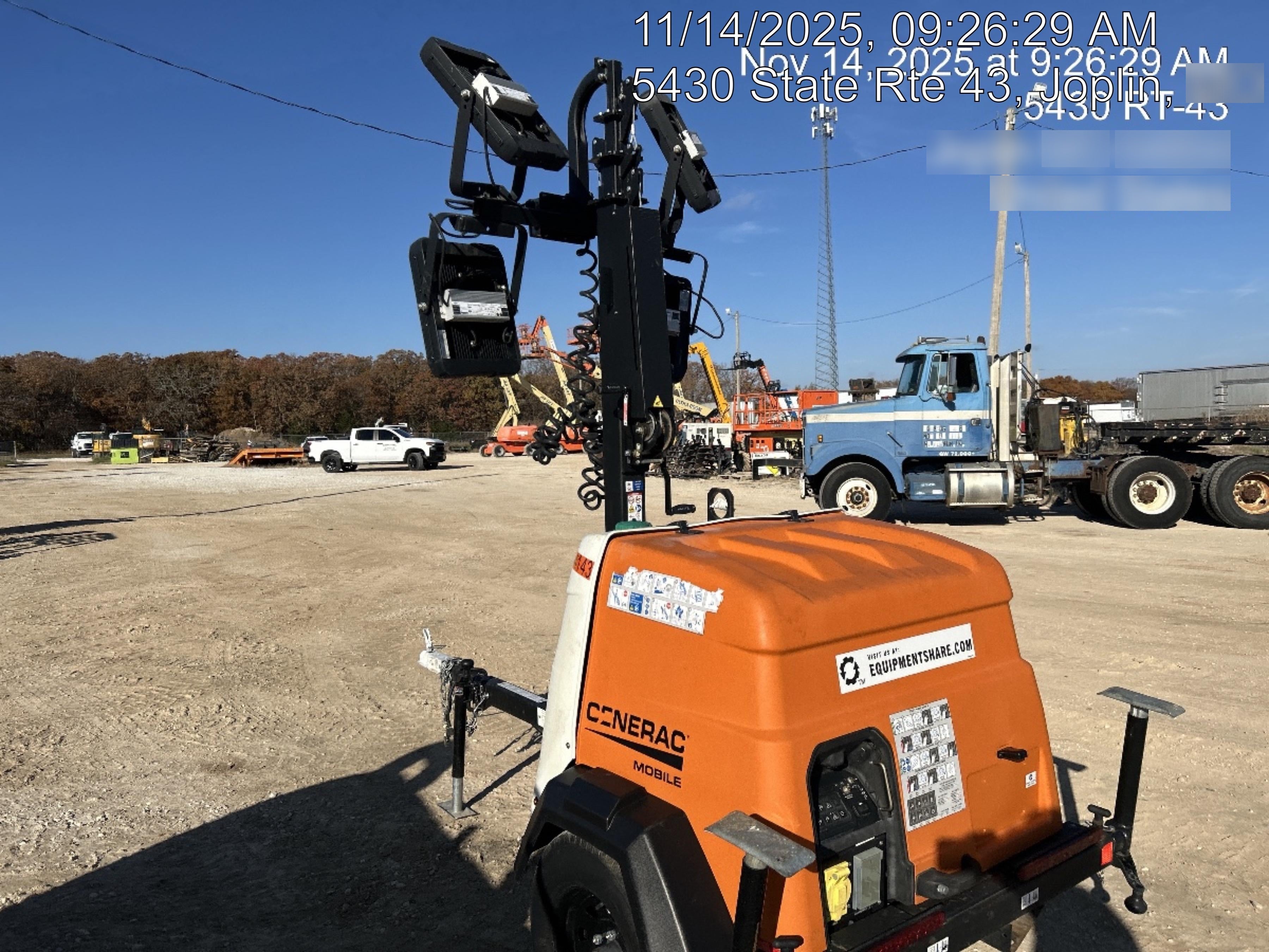 2023 Generac MLT2 Diesel, Flex Switch 120V Input, Powerzone Controller, (4) 320W LED Lights, 4kW Generator, 39.9 Gal Fuel Tank, 2" Ball, T3
