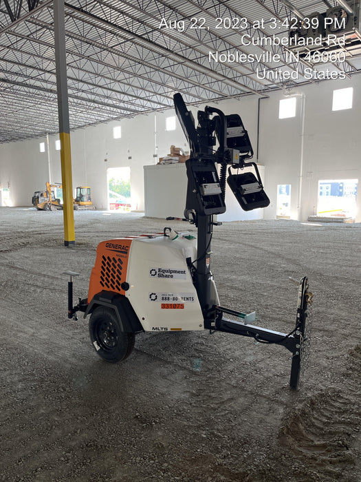 2023 Generac MLT2 Diesel, Flex Switch 120V Input, Powerzone Controller, (4) 320W LED Lights, 4kW Generator, 39.9 Gal Fuel Tank, 2" Ball, T3