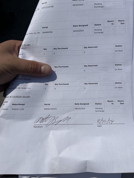 2023 TEXAS PNEUMATIC TOOLS, INC. TB-8-EXP