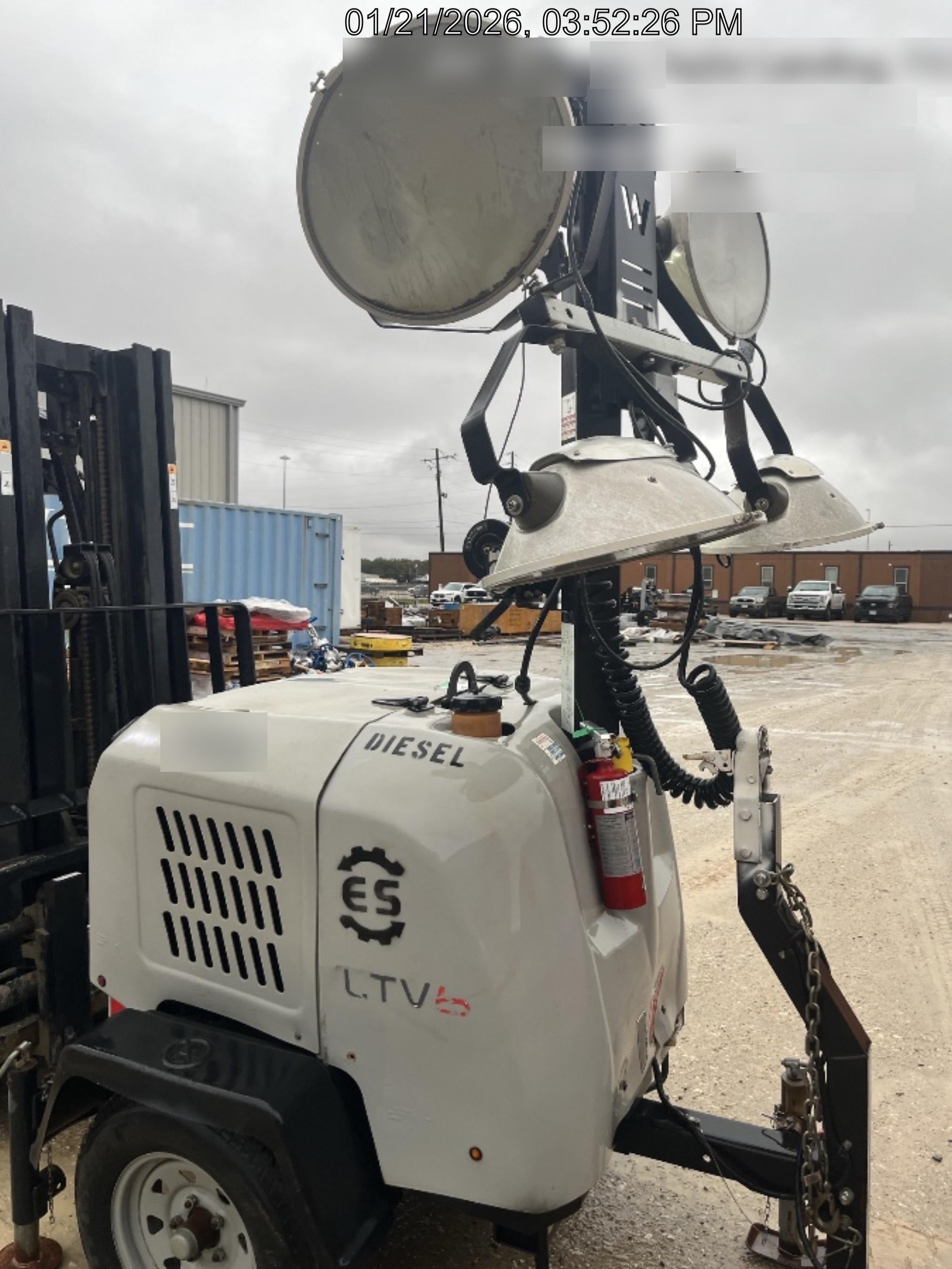 2018 Wacker Neuson LTV6L-MH Wacker Neuson LTV6L Mobile Light Tower w/Fuel Level Sensor Installed