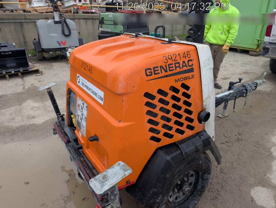 2024 Generac MLT2 Diesel, Flex Switch 120V Input, Powerzone Controller, 
(4) 320W LED Lights, 4kW Generator, 39.9 Gal Fuel Tank, 2" Ball, T3