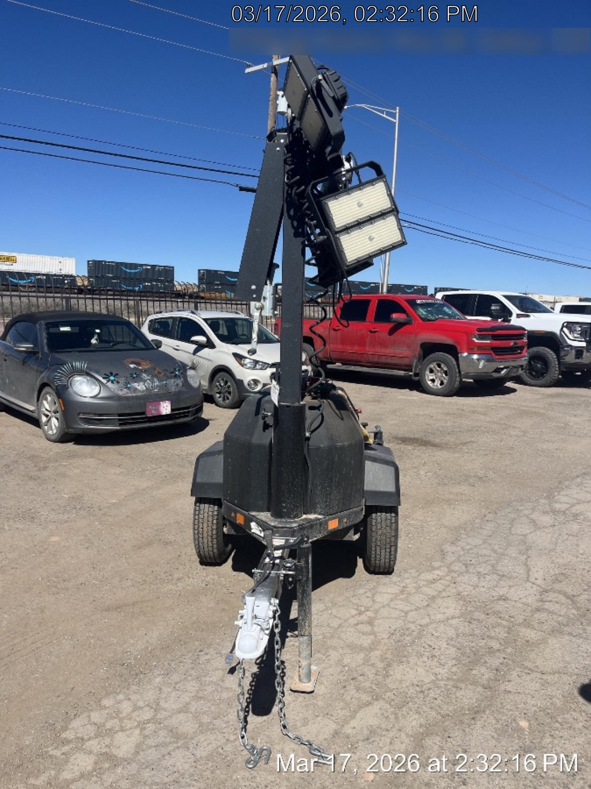 2022 Allmand NLV3GR (4) LED Light Fixture 350W, 23' Vertical Mast, 3kW Prime, Towable, ES Decals, T3