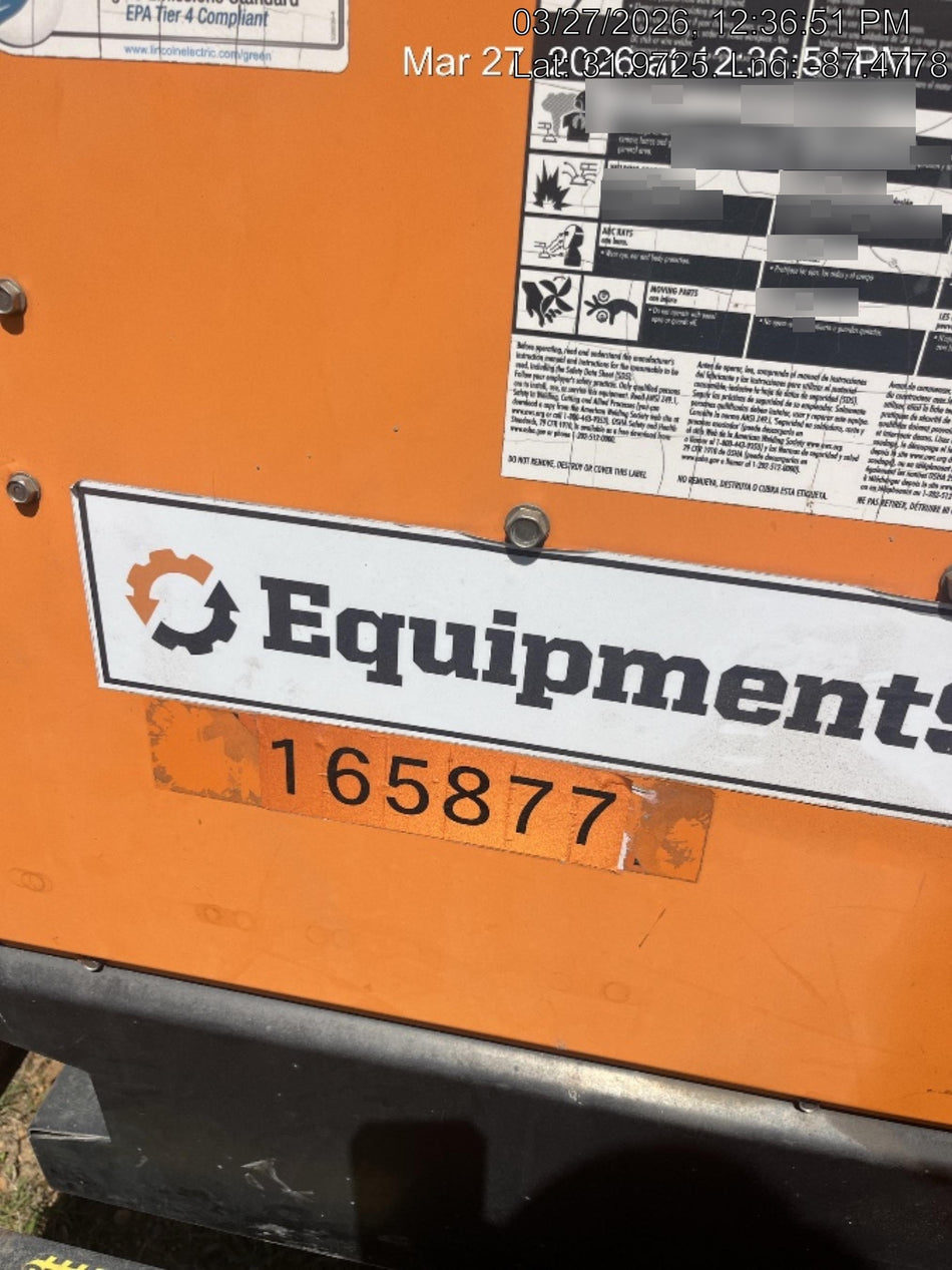 2021 Lincoln Electric Vantage 549X Ready Pak 3, ORANGE (includes trailer, cable rack, fender light kit)