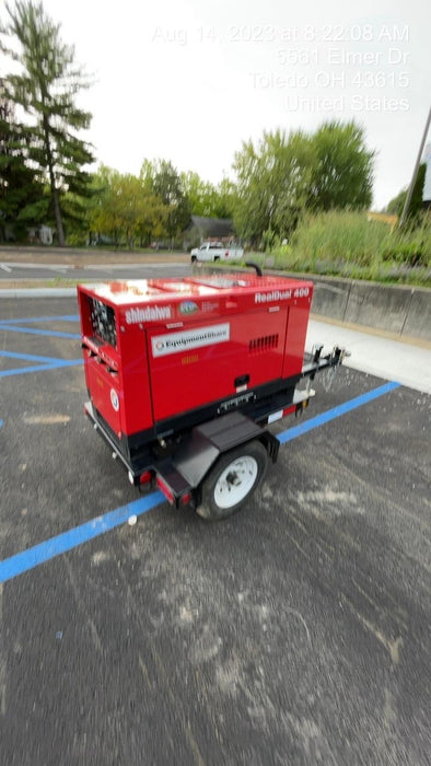 2023 Shindaiwa DGW400MDL Kubota D902 Engine, 23 HP, Dual Op Welder, Wire, Arc, Droop Stick, Tig, and CC Stick Functionality, Simulphase, 3 Phase and 1 Phase Gen Output, Single Axle NB Trlr, Slr Trckl Chrg 12V 12W, Fire Ext