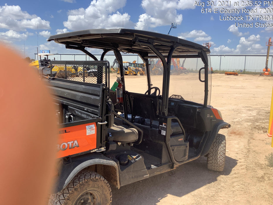 Kubota RTV-X1140W-H Canopy, 4-Seater, Diesel, Windshield Acrylic Clear, LED Strobe, Backup Alarm