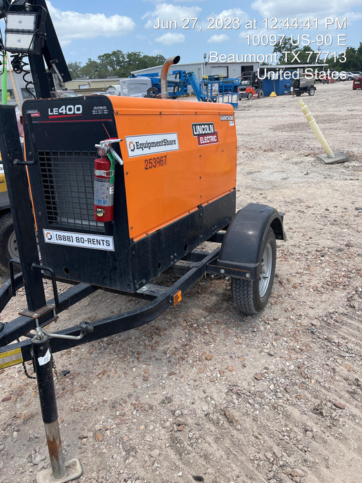 2022 Lincoln Electric LE400 Kubota V1505, Trlr, Cable Rack, Light Kit, ES Decals, T3