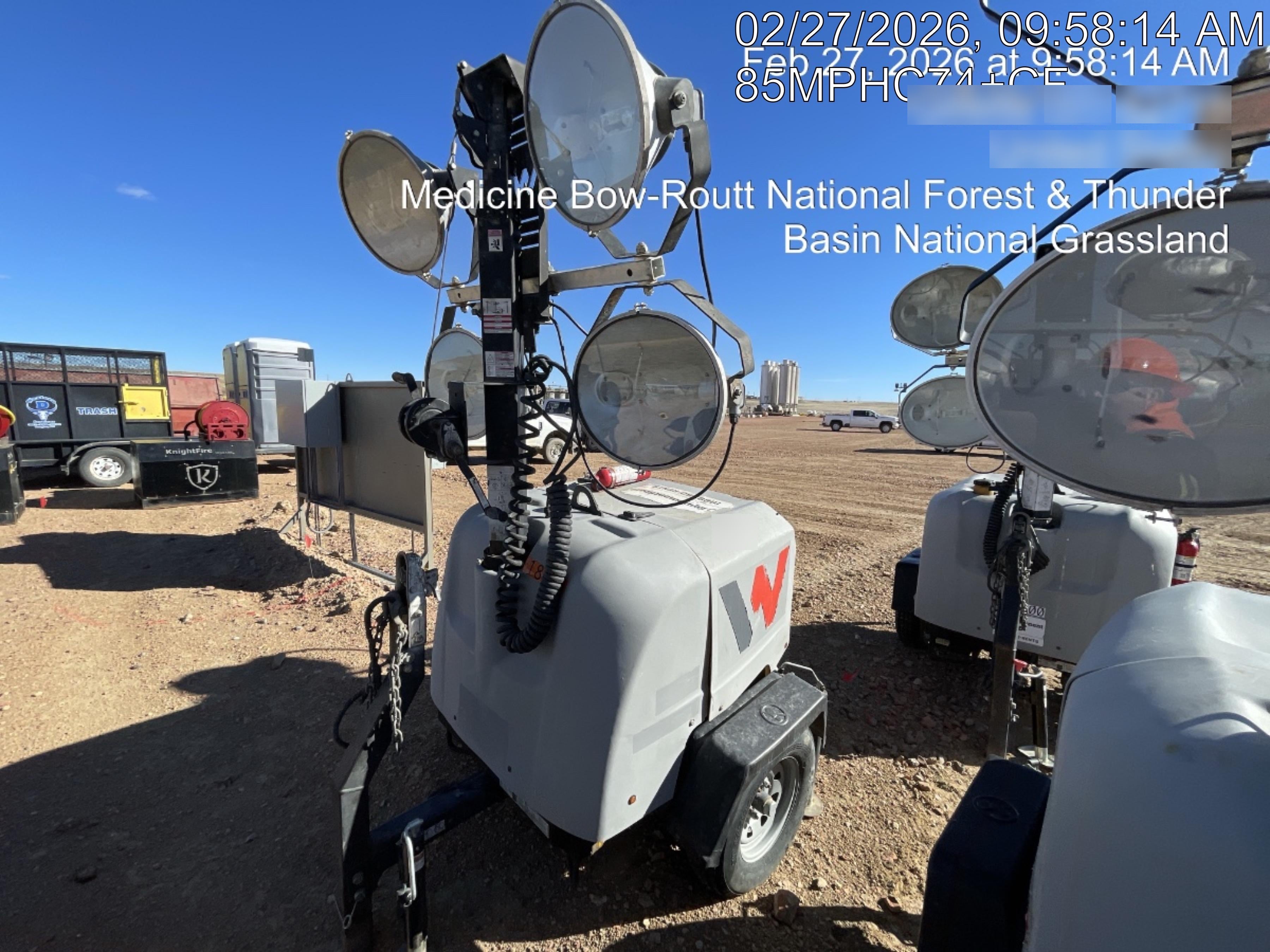 2018 Wacker Neuson LTV6L-MH Wacker Neuson LTV6L Mobile Light Tower w/Fuel Level Sensor Installed