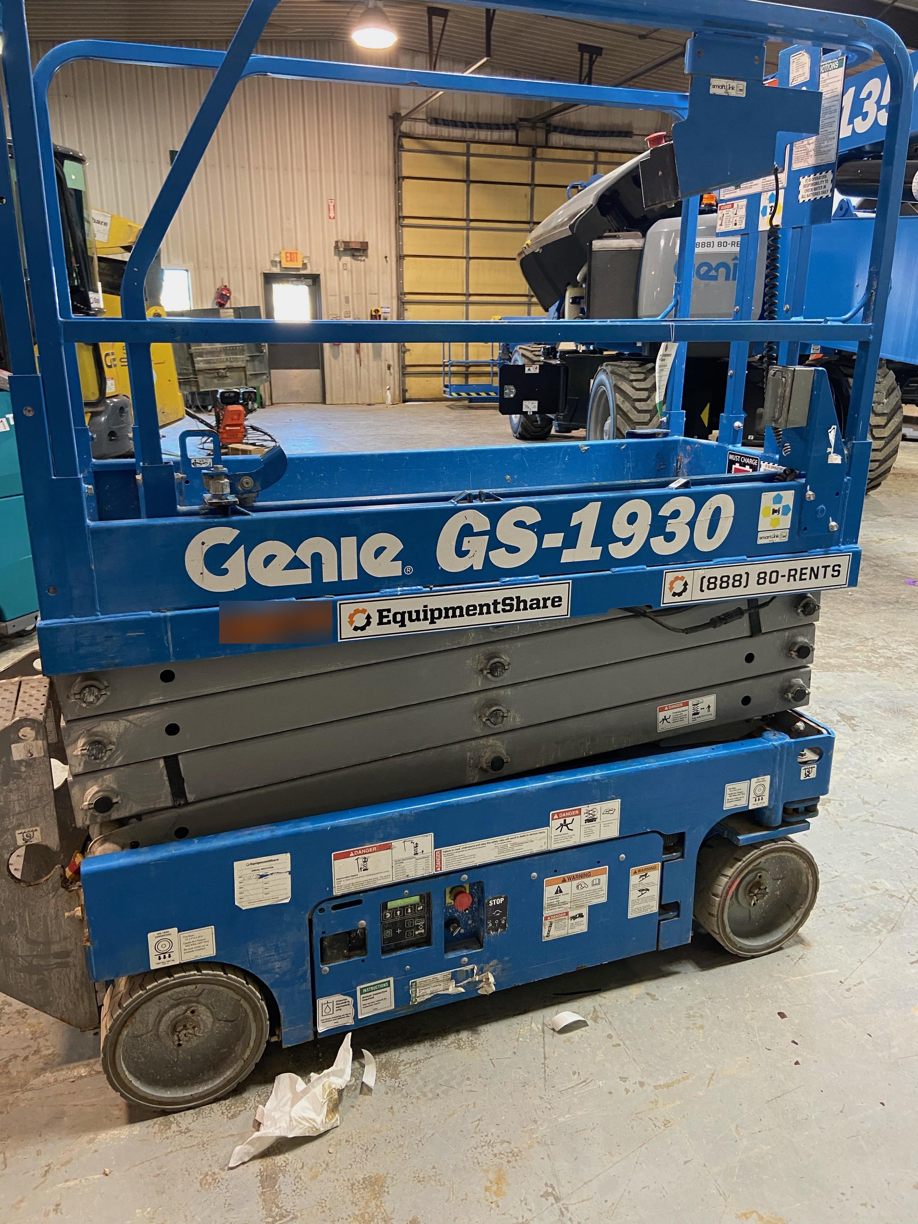 2016 Genie GS-1930 Standard Rental Specs