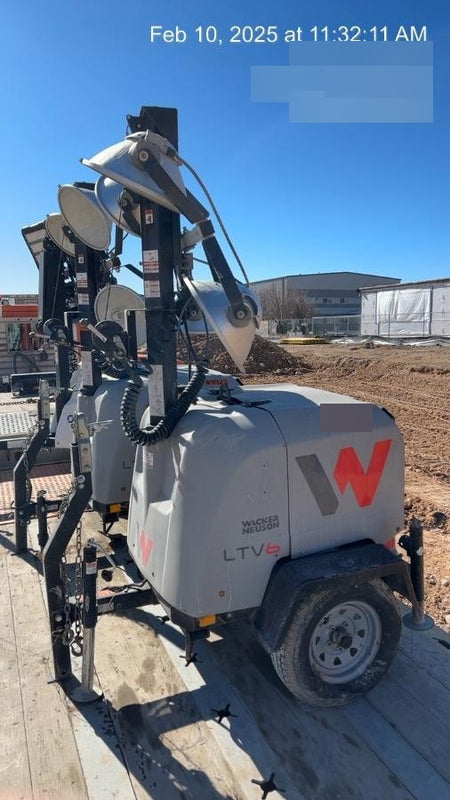2019 Wacker Neuson LTV6L-MH Mobile Light Tower w/Fuel Level Sensor Installed