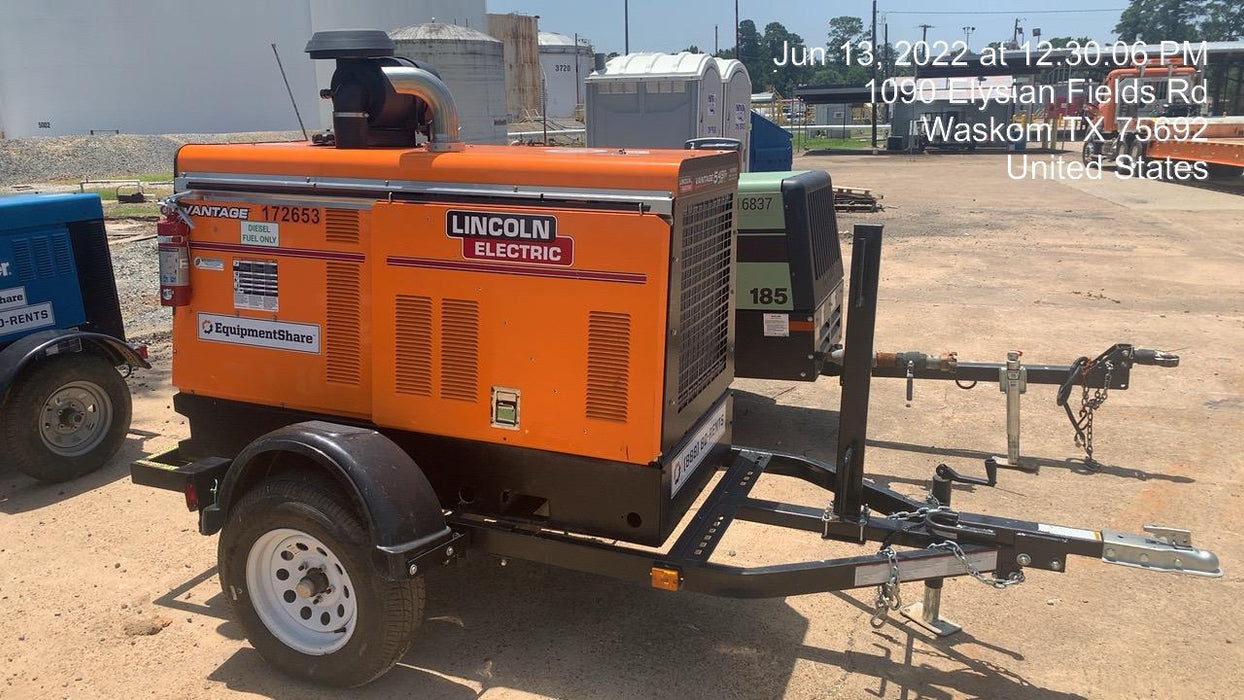 2021 Lincoln Electric Vantage 549X Ready Pak 3, ORANGE (includes trailer, cable rack, fender light kit)