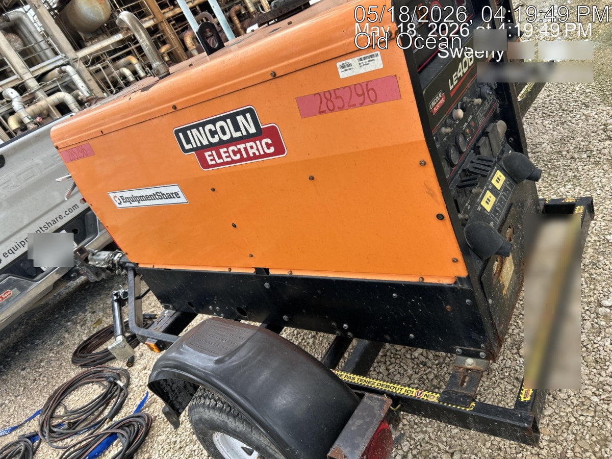 2022 Lincoln Electric LE400 Kubota V1505, Trlr, Cable Rack, Light Kit, ES Decals, T3