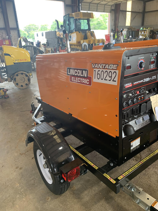 2021 Lincoln Electric Vantage 322 Vantage 322 Ready Pak 3 w/ Decals, ORANGE (includes trailer, cable rack, fender light kit) NO Telematics