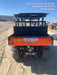 Kubota RTV-X1140W-H 4WD utility cart -LED strobe -Windshield tempered glass -Plastic canopy -Wire harness kit -Backup alarm