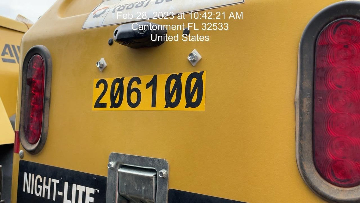 2022 Allmand NLV3GR (4) LED Light Fixture 350W, 23' Vertical Mast, 3kW Prime, Towable, Deep Sea L401, Leveling Jacks, Yanmar T4F 5.8hp