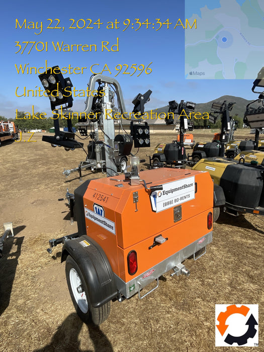 2024 Wanco WLTT-4MM4K Diesel, Deep Sea Controller, Shore Power Plug, Auto Start, (4) 350W LED Floodlights, 4kW Generator, 60 Gal Fuel Tank, 2" Ball, T3