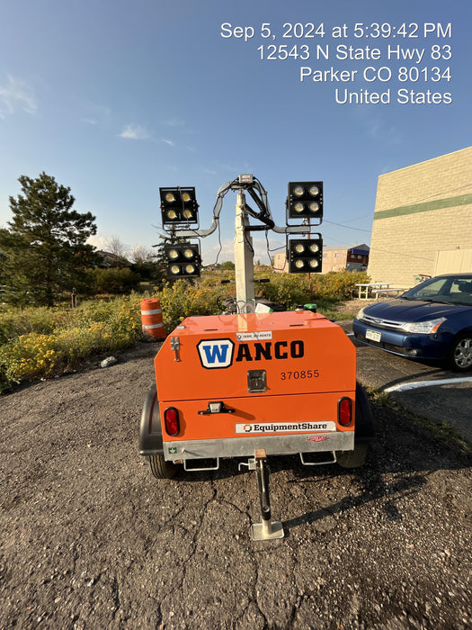 2023 Wanco WLTT-4MM4K Diesel, Deep Sea Controller, Shore Power Plug, Auto Start, (4) 350W LED Floodlights, 4kW Generator, 60 Gal Fuel Tank, 2" Ball, T3