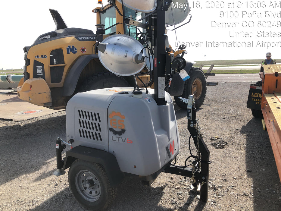 2018 Wacker Neuson LTV6L-MH Wacker Neuson LTV6L Mobile Light Tower w/Fuel Level Sensor Installed