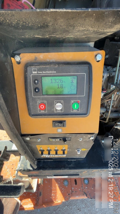 Allmand NLV3GR (4) LED Light Fixture 350W, 23' Vertical Mast, 3kW Prime, Towable, Deep Sea L401, Leveling Jacks, Yanmar T4F 5.8hp