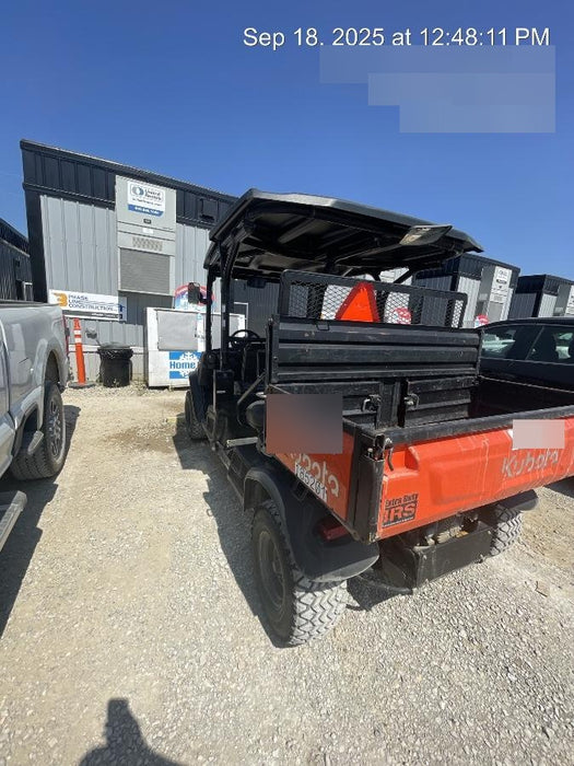 2022 Kubota RTV-X1140W-H Plastic Canopy, Windshield Acrylic Clear, LED Strobe Light, Wire Harness Kit, Back up Alarm