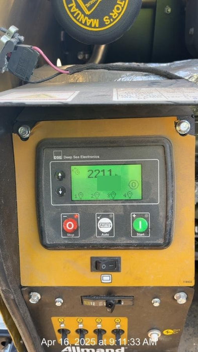 2022 Allmand NLV3GR (4) LED Light Fixture 350W, 23' Vertical Mast, 3kW Prime, Towable, ES Decals, T3