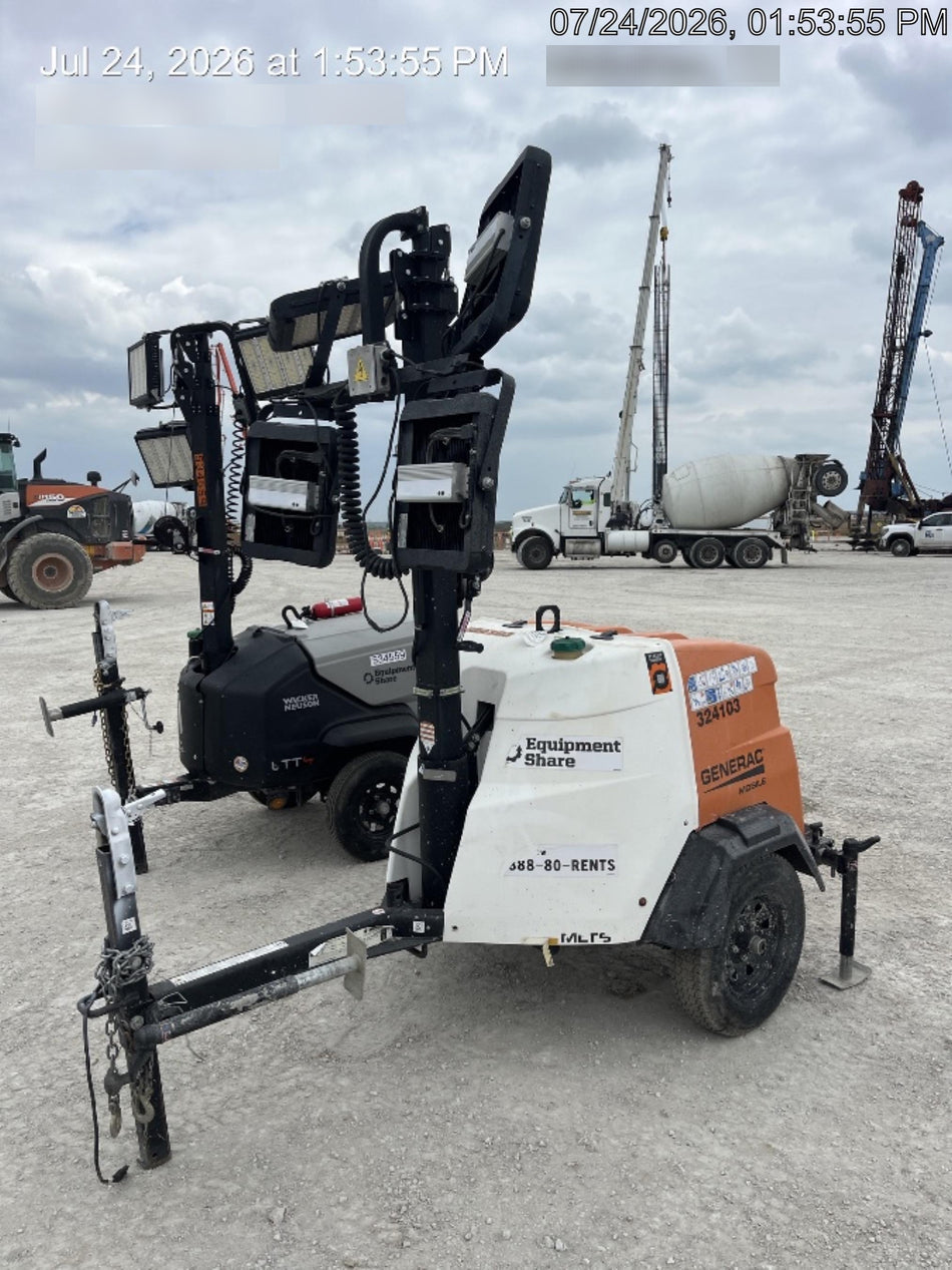 2023 Generac MLT2 Diesel, Flex Switch 120V Input, Powerzone Controller, (4) 320W LED Lights, 4kW Generator, 39.9 Gal Fuel Tank, 2" Ball, T3