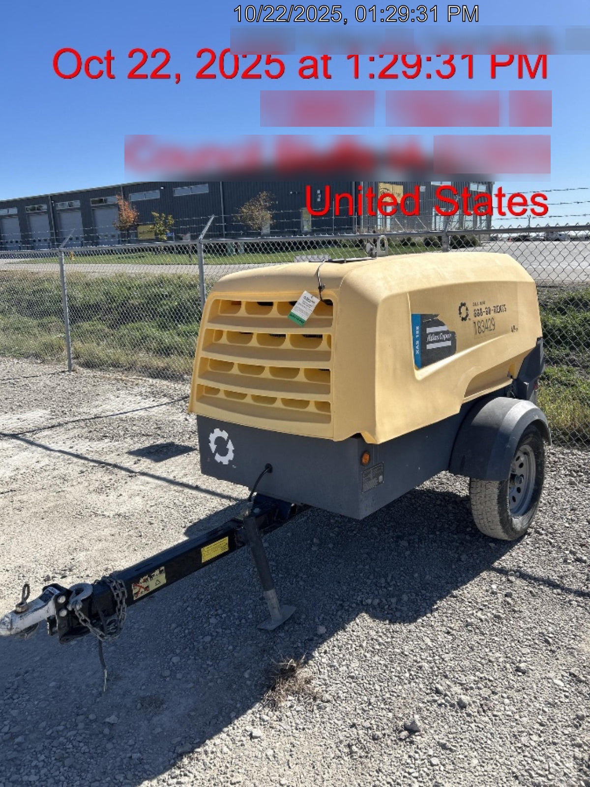 2021 ATLAS COPCO XAS188 CWK