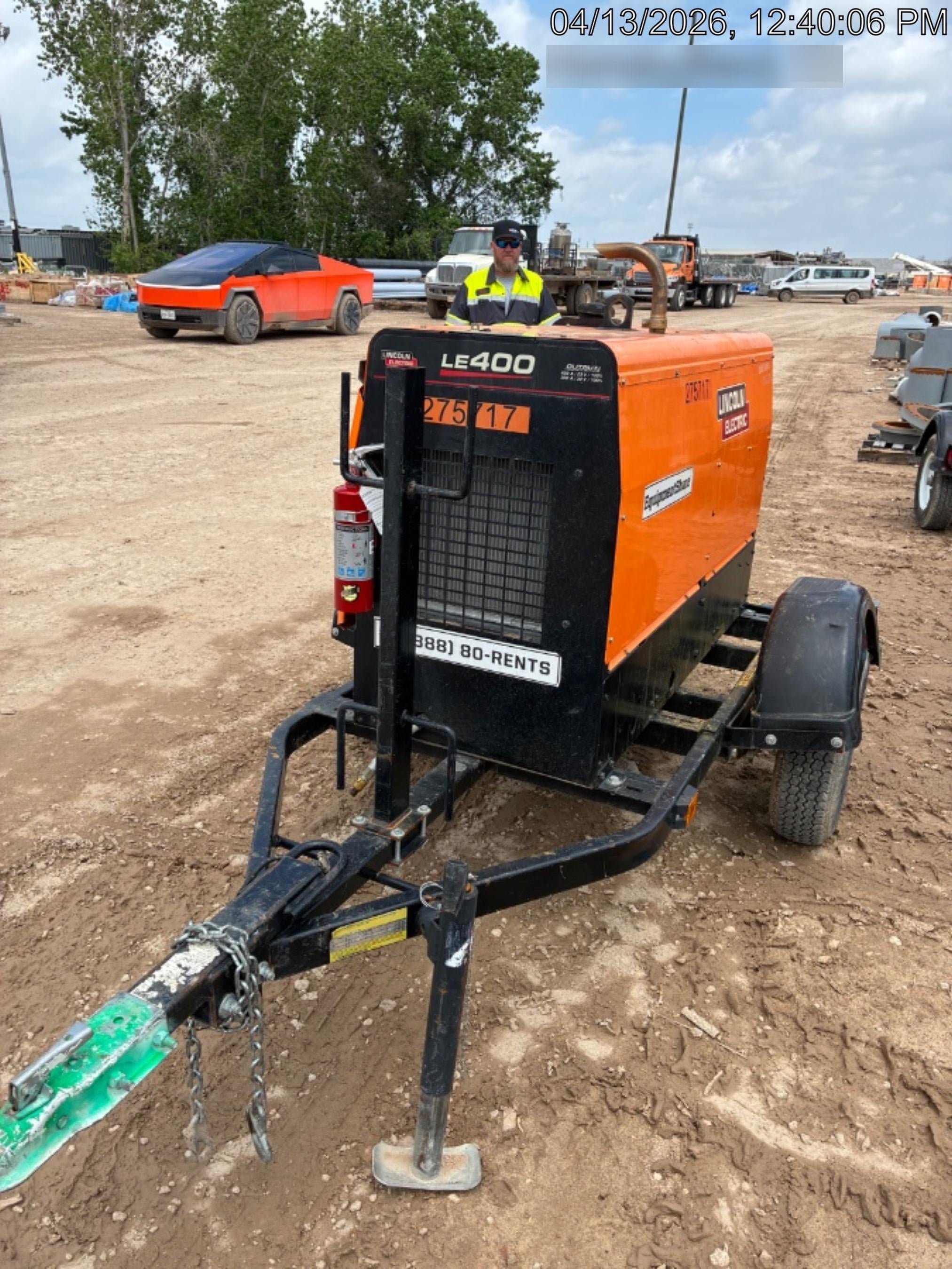 2022 Lincoln Electric LE400 Kubota V1505, Trlr, Cable Rack, Light Kit, ES Decals, T3