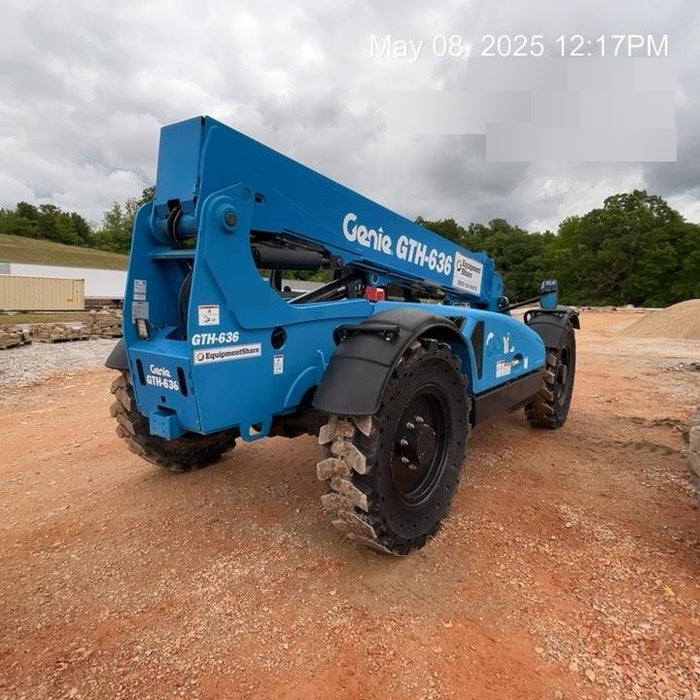 2018 Genie GTH-636 Genie GTH-636 w/Open ROPS, Work Lights, Solid Tires, RH Cab Mesh, Beacon, 48" Carriage and Forks