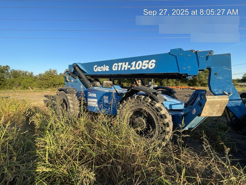 2018 Genie GTH-1056 GTH-1056 w/Open ROPS, Solid Tires, Work Lights, 60" carriage/forks, cab mesh, beacon