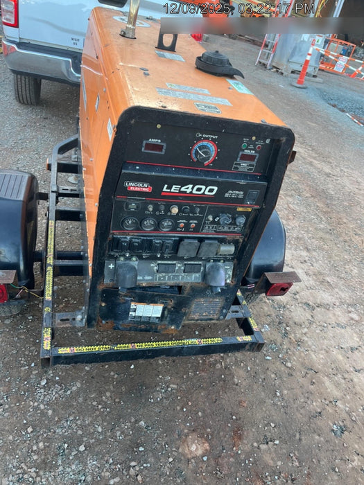 2022 Lincoln Electric LE400 Kubota V1505, Trlr, Cable Rack, Light Kit, ES Decals, T3