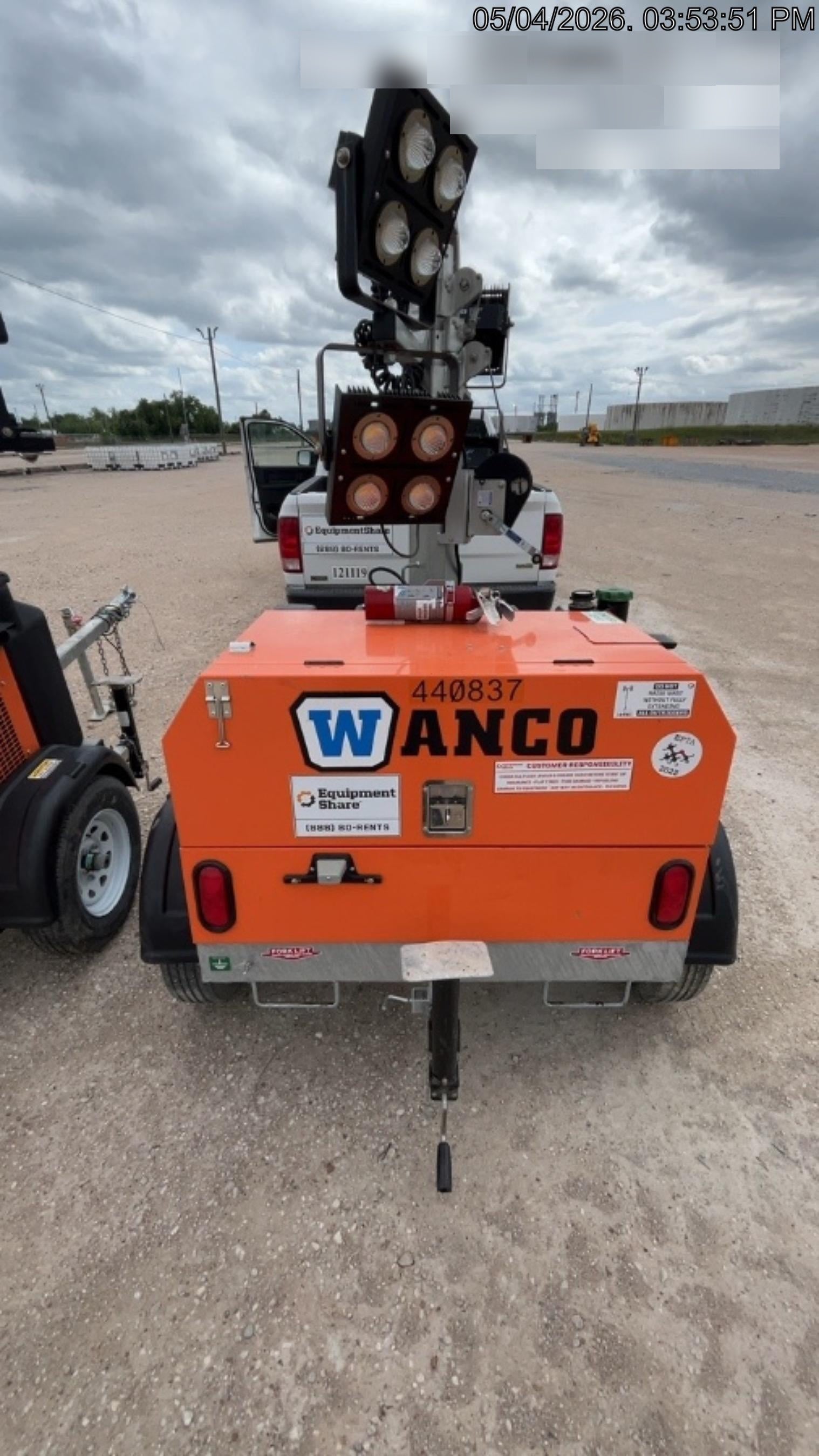 2024 Wanco WLTT-4MM4K Diesel, Deep Sea Controller, Shore Power Plug, Auto Start, (4) 350W LED Floodlights, 4kW Generator, 60 Gal Fuel Tank, 2" Ball, T3