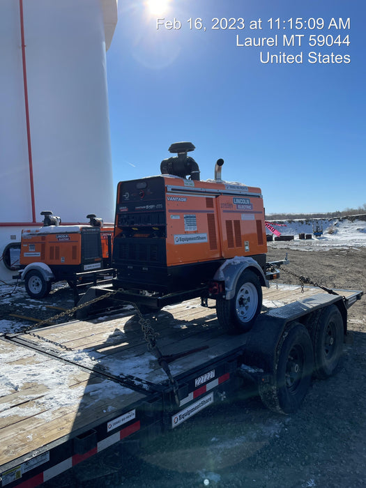 2022 Lincoln Electric Vantage 549X Crosslink Technology, Trailer Mounted, ES Decals, T3