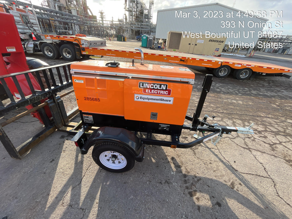 2022 Lincoln Electric LE400 Kubota V1505, Trlr, Cable Rack, Light Kit, ES Decals, T3