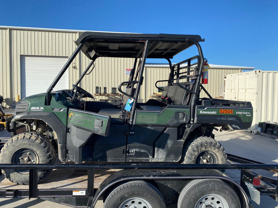 2019 Kawasaki Mule PRO-DXT Standard Options, Backup Alarm, Beacon, Plastic Hard Top, Poly Windshield, Horn Kit