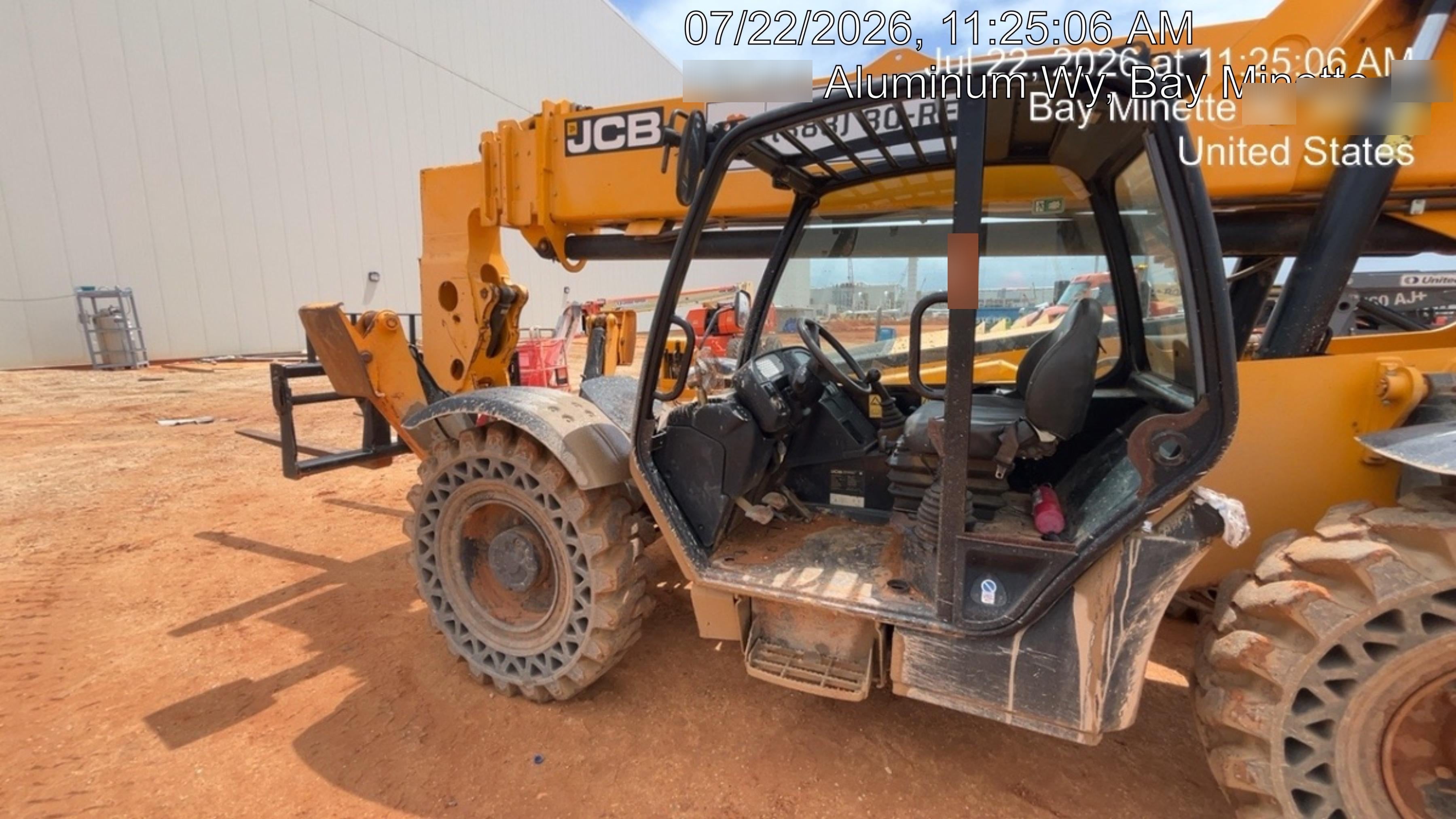 2020 JCB 510-56 Canopy, Solid Tires, Work Lights, Beacon, Aux Hydraulics, Back up Alarm, Lifting Eye, ES Decals